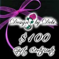 Designs by Debi Handmade Jewelry Gift Certificate purchase button $100