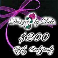 Designs by Debi Handmade Jewelry Gift Certificate purchase button $200