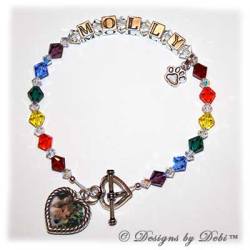 Designs by Debi Handmade Jewelry Rainbow Bridge Pet Memorial Bracelet™ Style #1 Molly