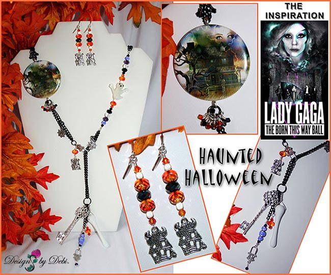 Designs by Debi Handmade Jewelry for Charity Set October 2012 to benefit Lady Gaga's Born This Way Foundation Copyright Designs by Debi