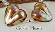gold heart beads