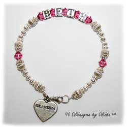 Designs by Debi Handmade Jewelry Personalized Keepsake Bracelet cassandra style