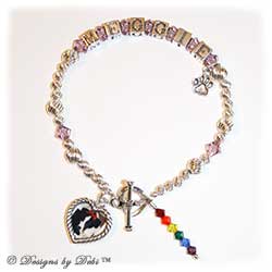 Designs by Debi Handmade Jewelry Rainbow Bridge Pet Memorial Bracelet™ Style #2 Meggie