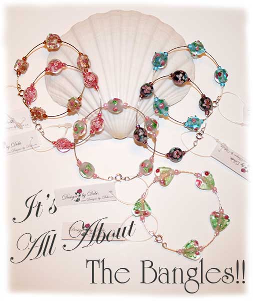 Designs by Debi Handmade Jewelry Beaded Bangle Bracelets 