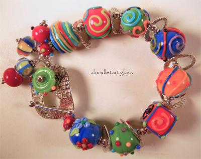 Flinstone Bead Bracelet